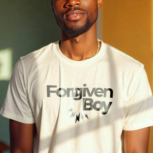 Forgiven Boy - Faith-Based Redemption Statement Artwork