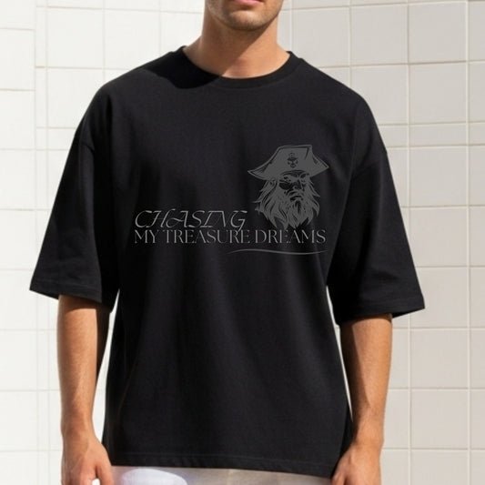 Chasing My Treasure Dreams - Pirate Motivational Statement Artwork