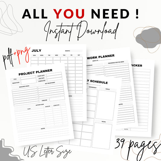 Work From Home Planner Bundle