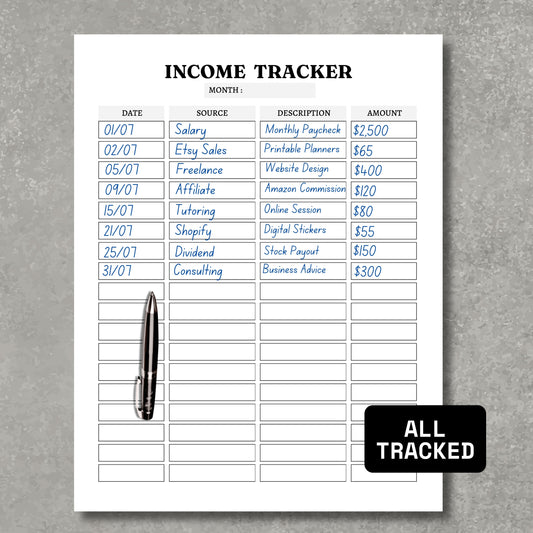 Mutli Income Tracker