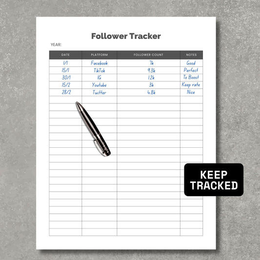 Follower Tracker PDF Paper