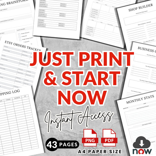 Etsy Shop Planner Bundle