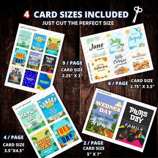 Days, Months and Seasons Flashcards