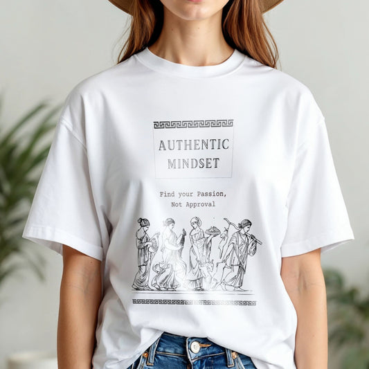 Authentic Mindset Find Your Passion Not Approval - Greek Philosophy Statement Artwork