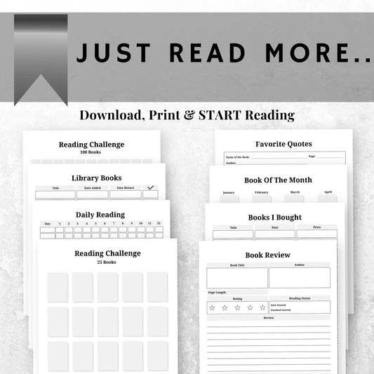 Digital Reading Planner & Journal