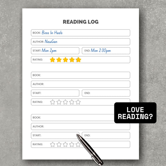 Books' Reading Log Tracker