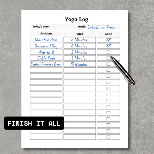 Yoga Log Tracker