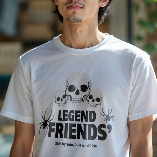 Legend Friends Side By Side Rule and Ride - Skull Spider Statement Artwork