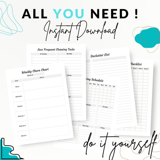 Cleanning Planner Bundle