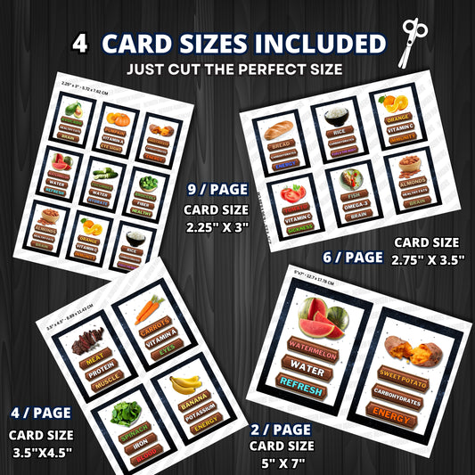 Know Your Food Flashcards