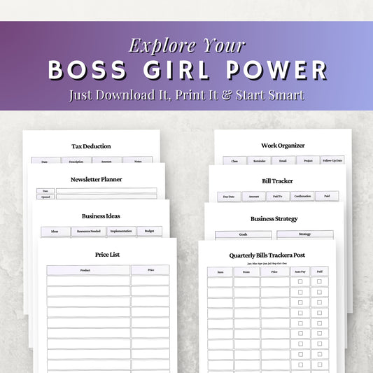 Boss Girl Planner Bundle