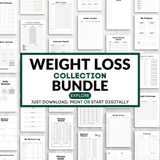 Weight Loss Planner Bundle