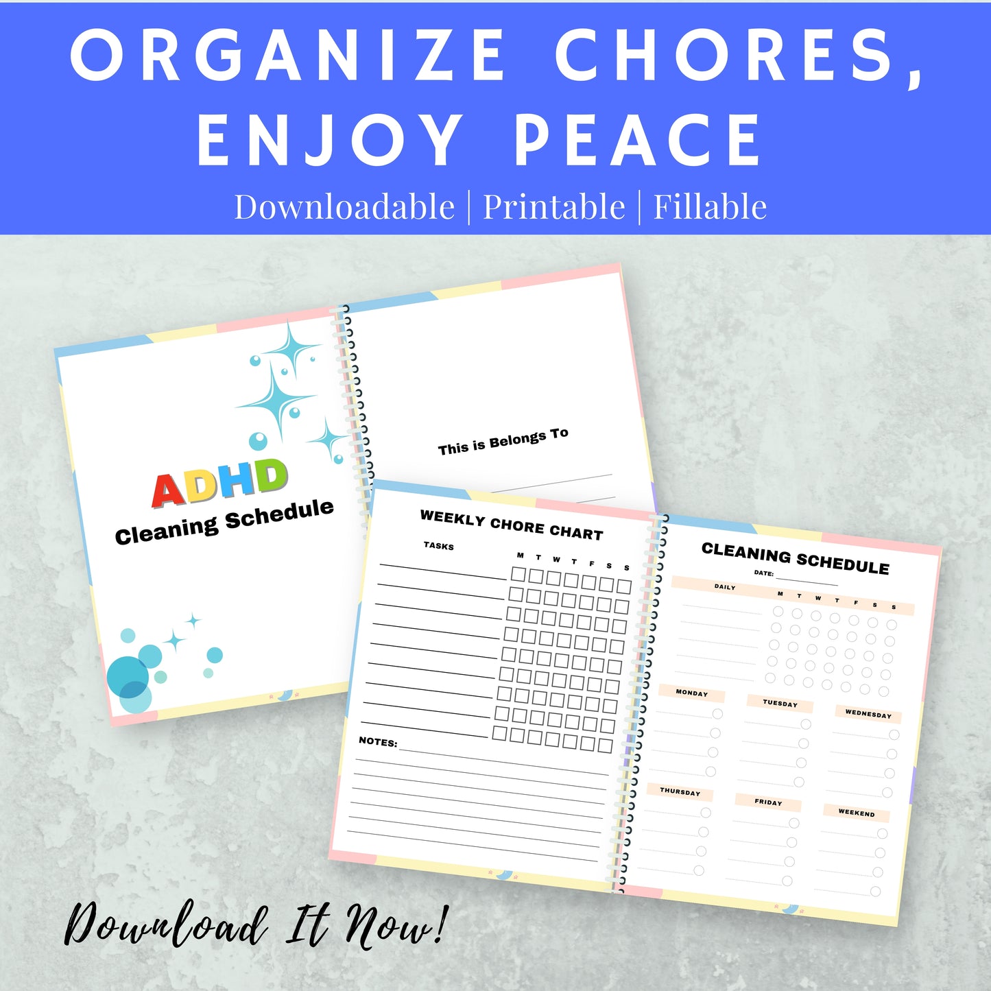 ADHD Cleanning Scheduler PDF