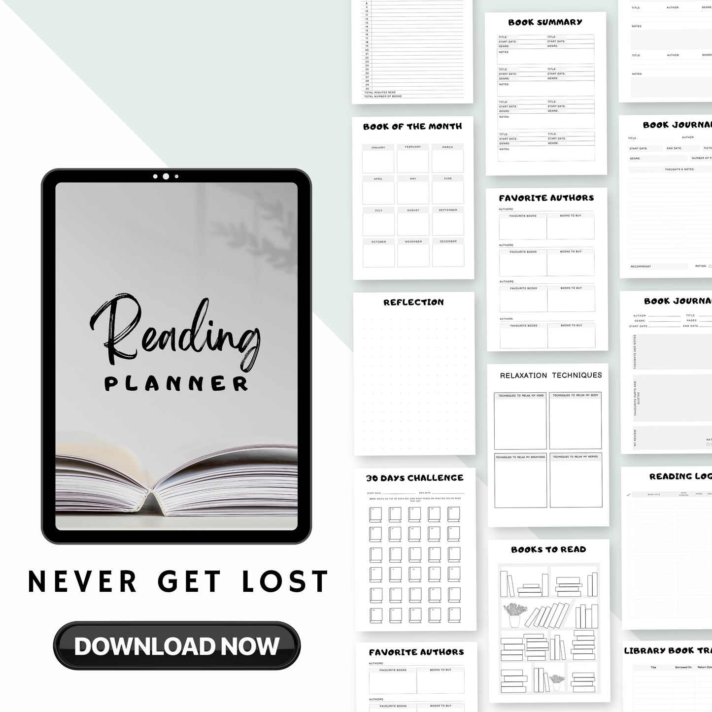 Reading Planner & Tracker