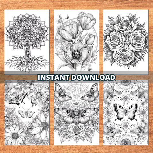Rose's Beautiful Butterflies Coloring Pages