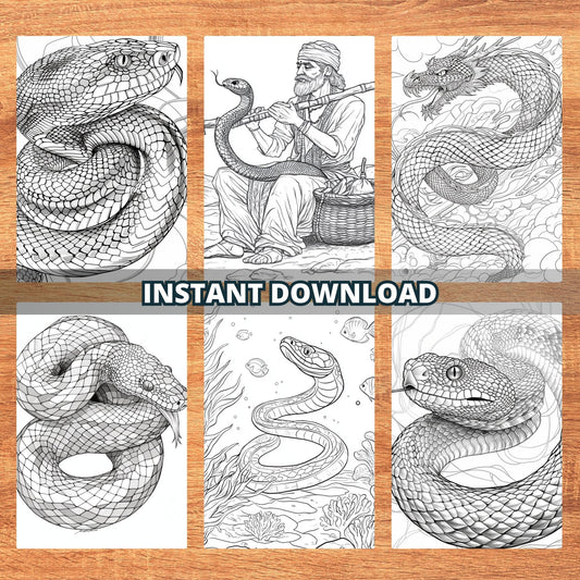 Ssensational Snakes Coloring Pages