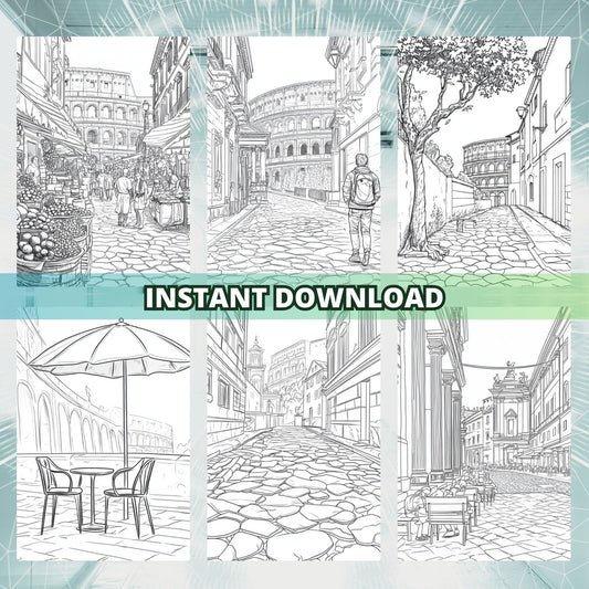 The Italian Coliseum Coloring Pages