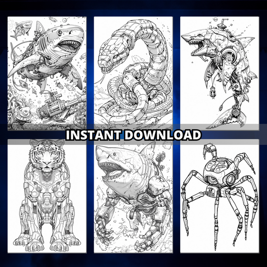 Armoured Giant Animals Coloring Pages