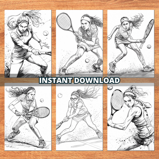 Squash Girl Coloring Pages