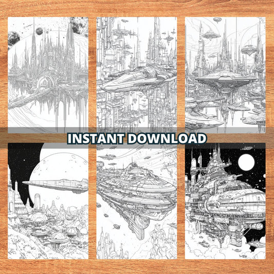 Voyagers of the Cosmos Coloring Pages