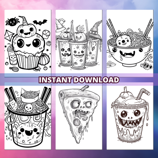 Spooky Delicious Food Coloring Pages