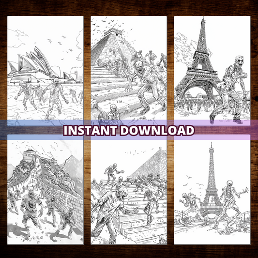 City Of Zombies Coloring Pages