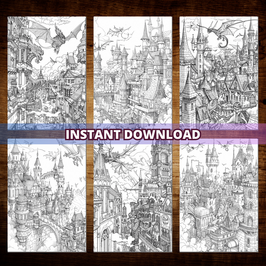Old City Monsters Coloring Pages Collection
