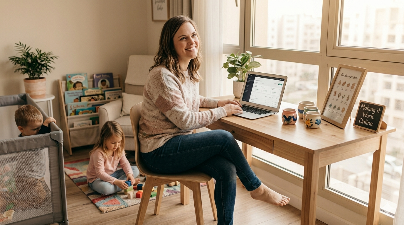 Beyond the Naptime Hustle: Let’s Talk About Making Real Income Online as a Mom!