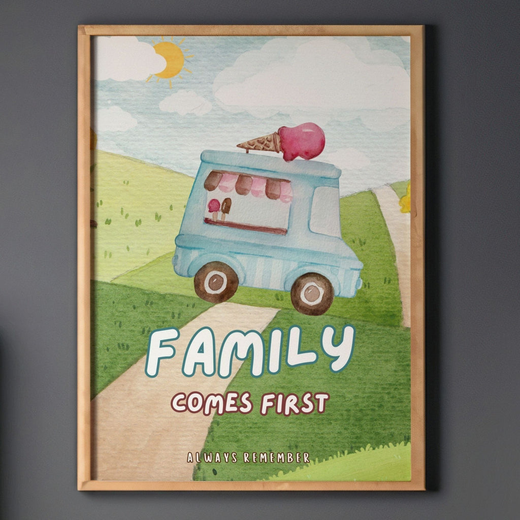 Family Comes First - Always Remember Heartwarming Wall Art