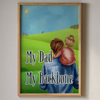 My Dad, My Backbone - Father-Daughter Bond Wall Art