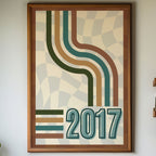 2017 Retro Wave Abstract Wall Art