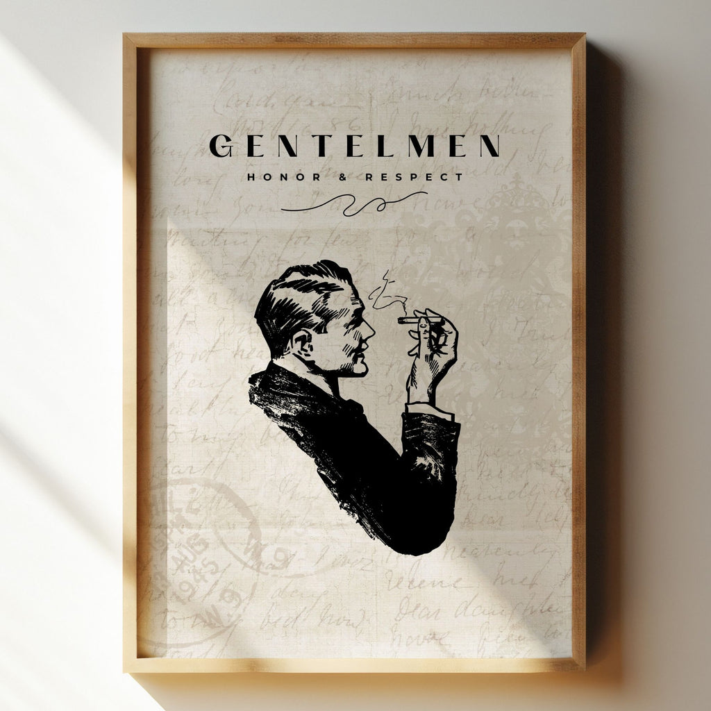 Gentlemen - Vintage Wall Art with Classic Sophistication