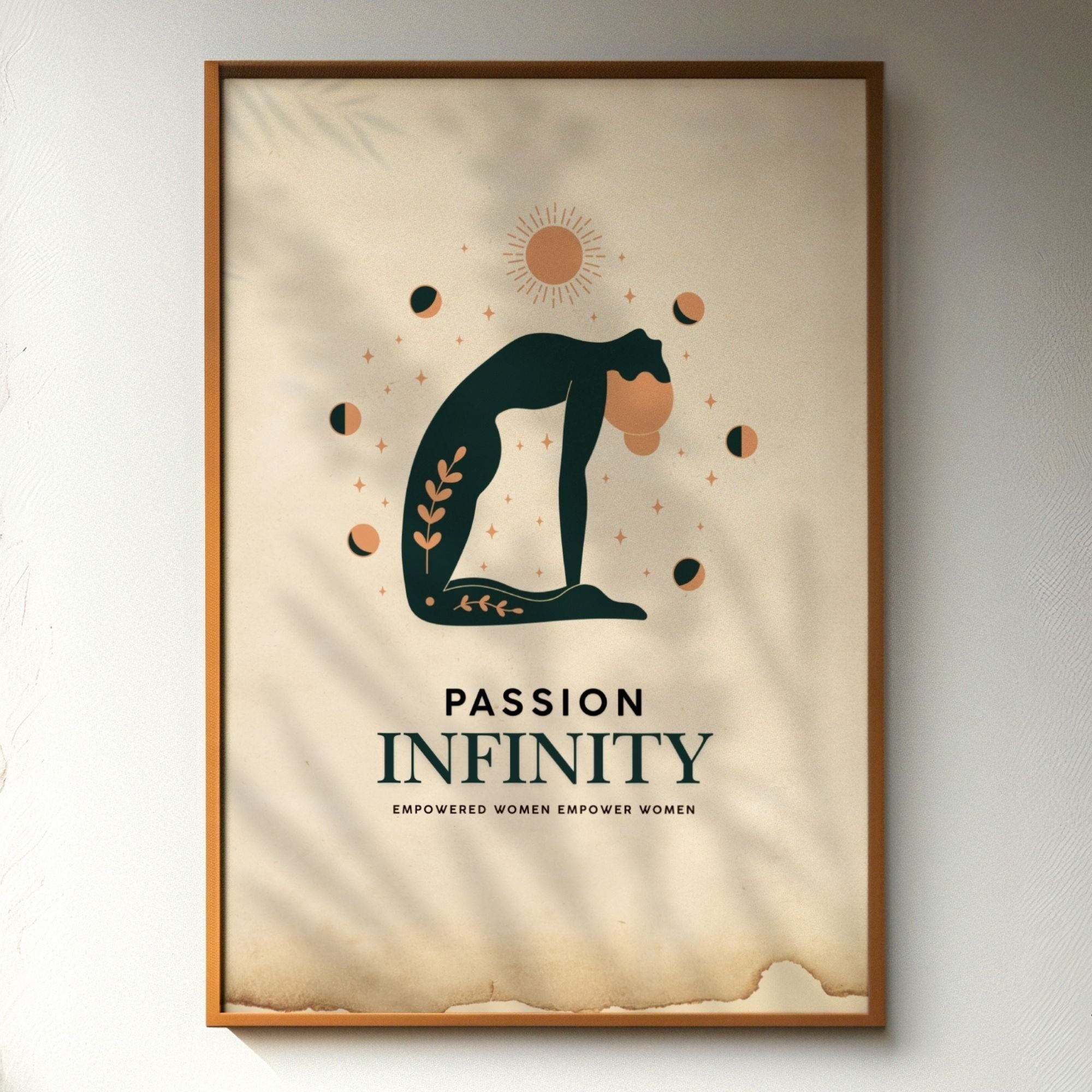 Passion Infinity - Yoga Empowerment Wall Art | Celestial Wellness Poster