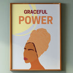Graceful Power - African Woman Empowerment Wall Art