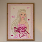 Super Girl Power - Glamorous Confidence Wall Art