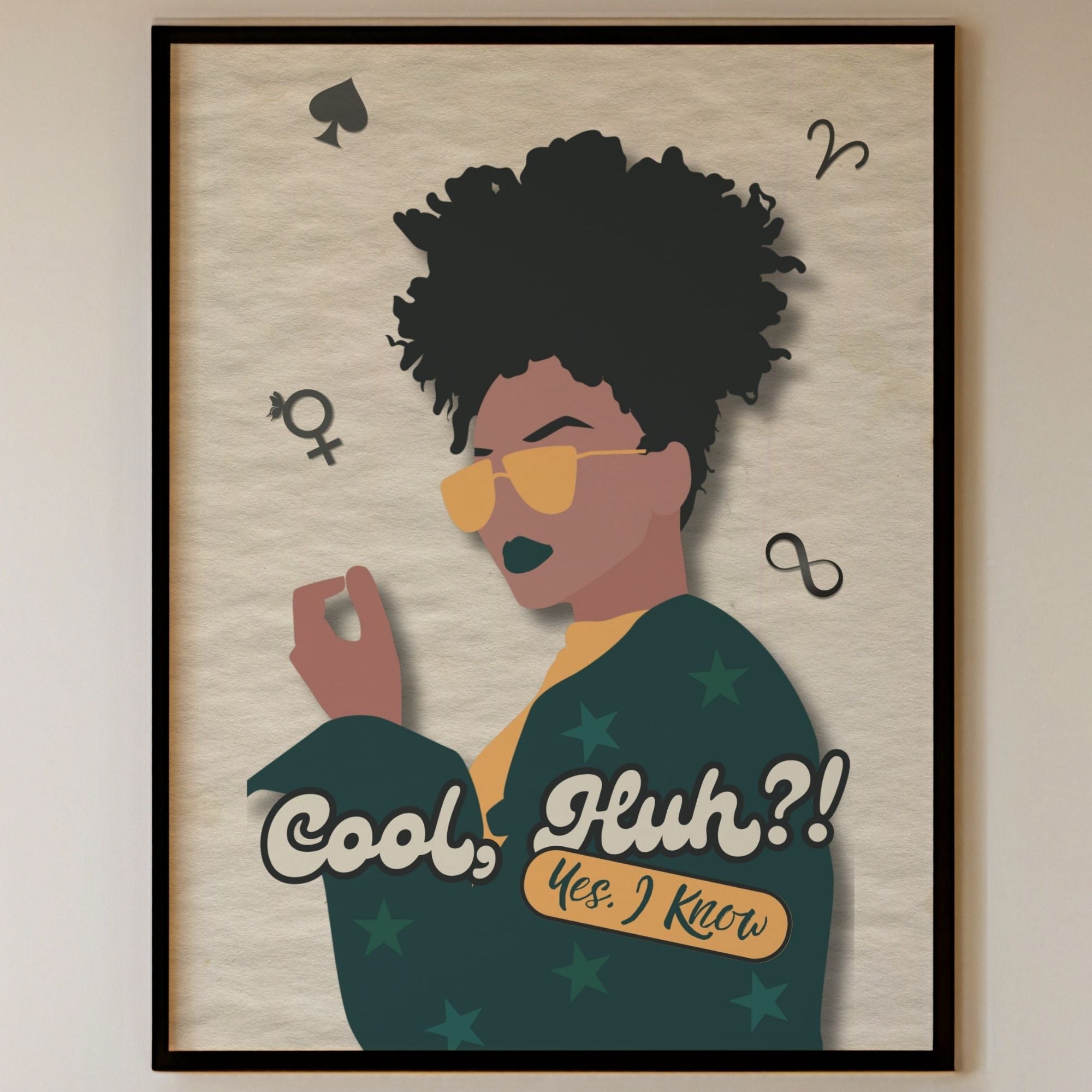 Cool, Huh?! Yes, I Know - Confident Attitude Wall Art