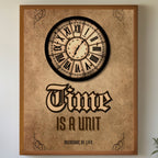 Time Is A Unit - Measure Of Life Vintage Wall Art