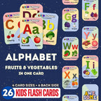Fruits & Vegetables Alphabet Flashcards V1