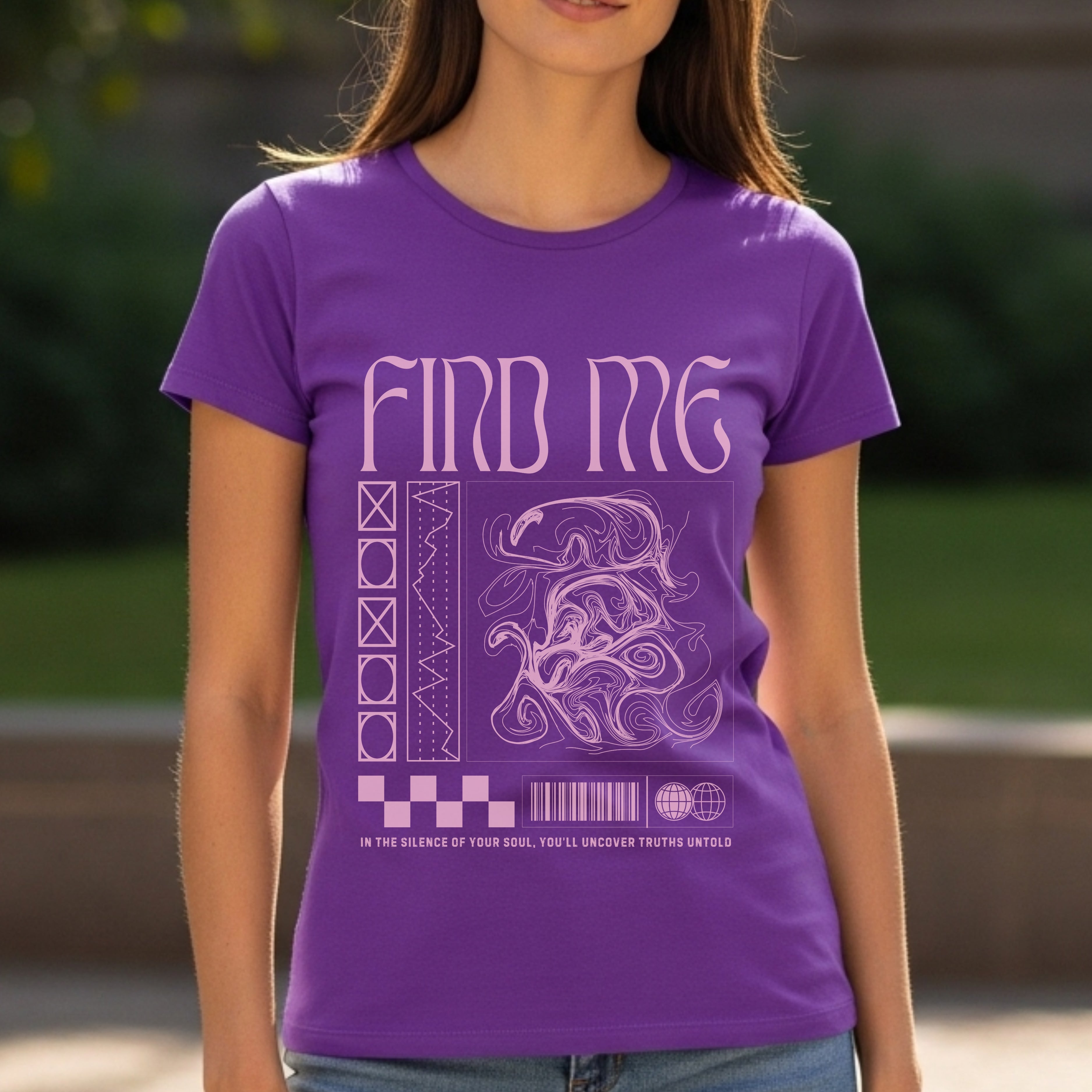 Find Me In Silence Of Your Soul - Gothic Mystical Self-Discovery Statement Artwork