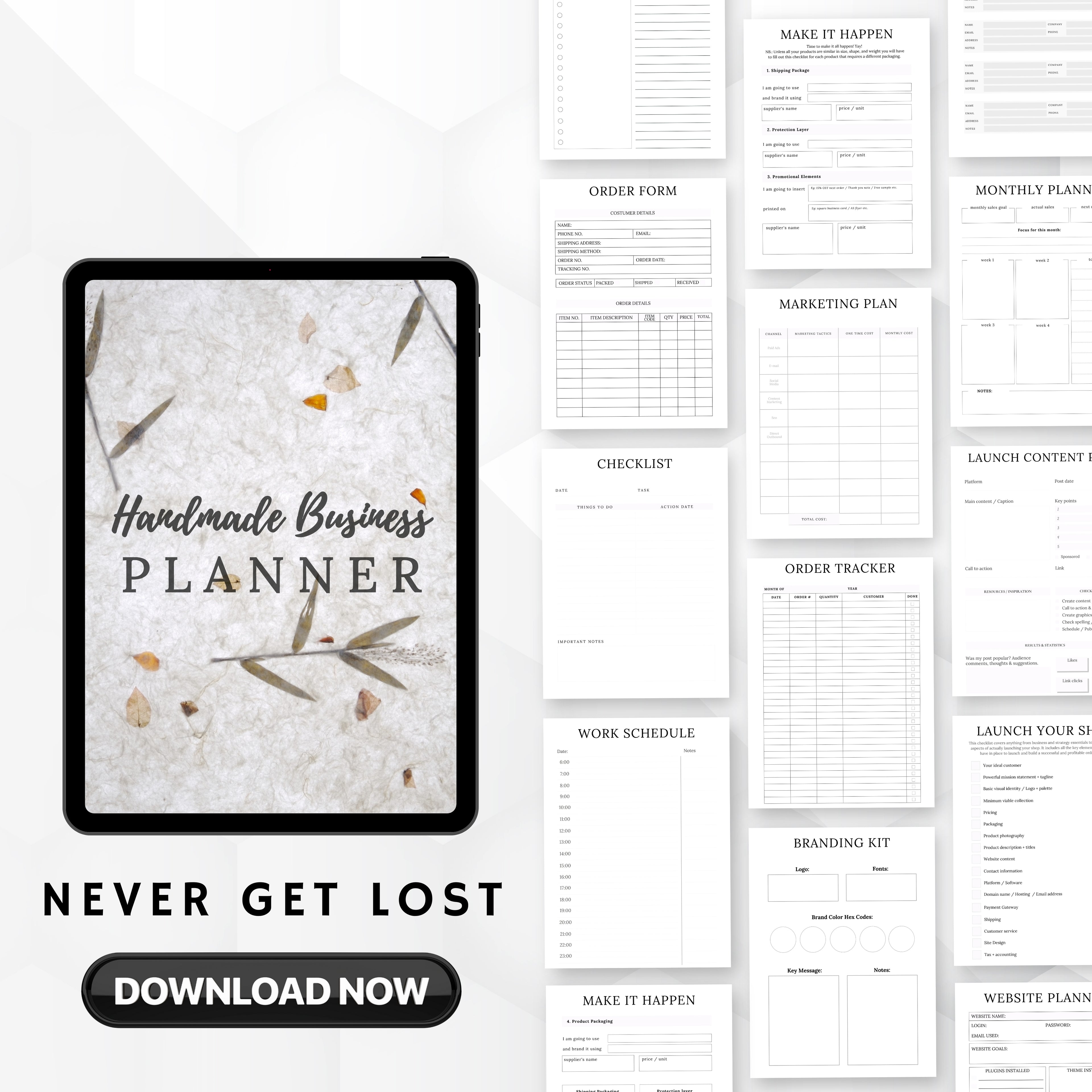 Handmade Business Planner
