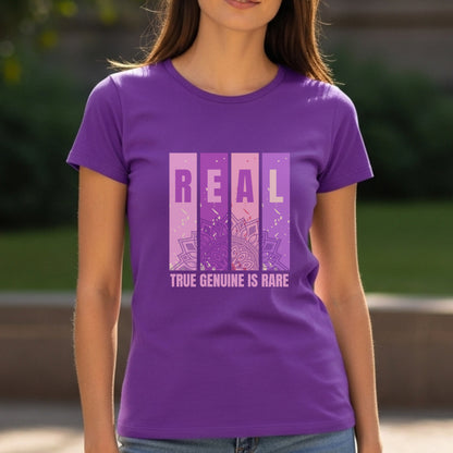 Real True Genuine Is Rare - Mandala Authenticity Rarity Statement Artwrok