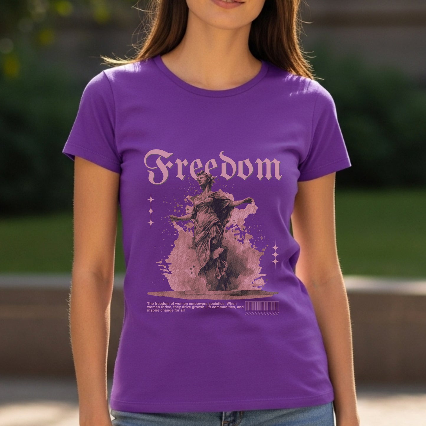 Freedom - Artistic Woman Silhouette Empowerment Movement Liberty Statement Artwork