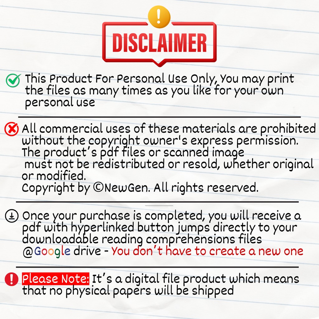 Challenging Reading Stories