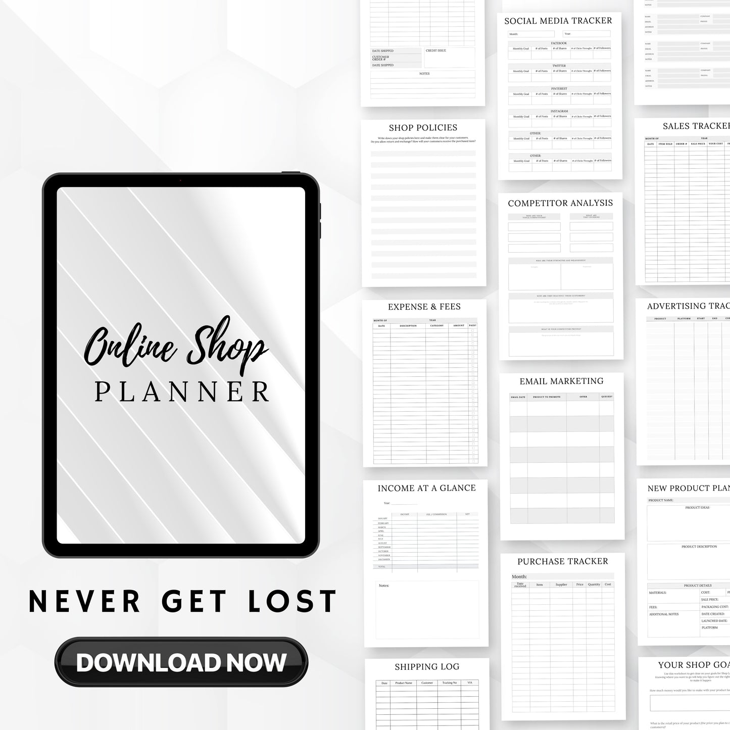 Online Shop Planner Bundle