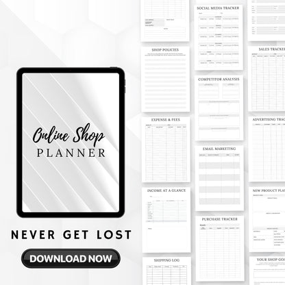 Online Shop Planner Bundle