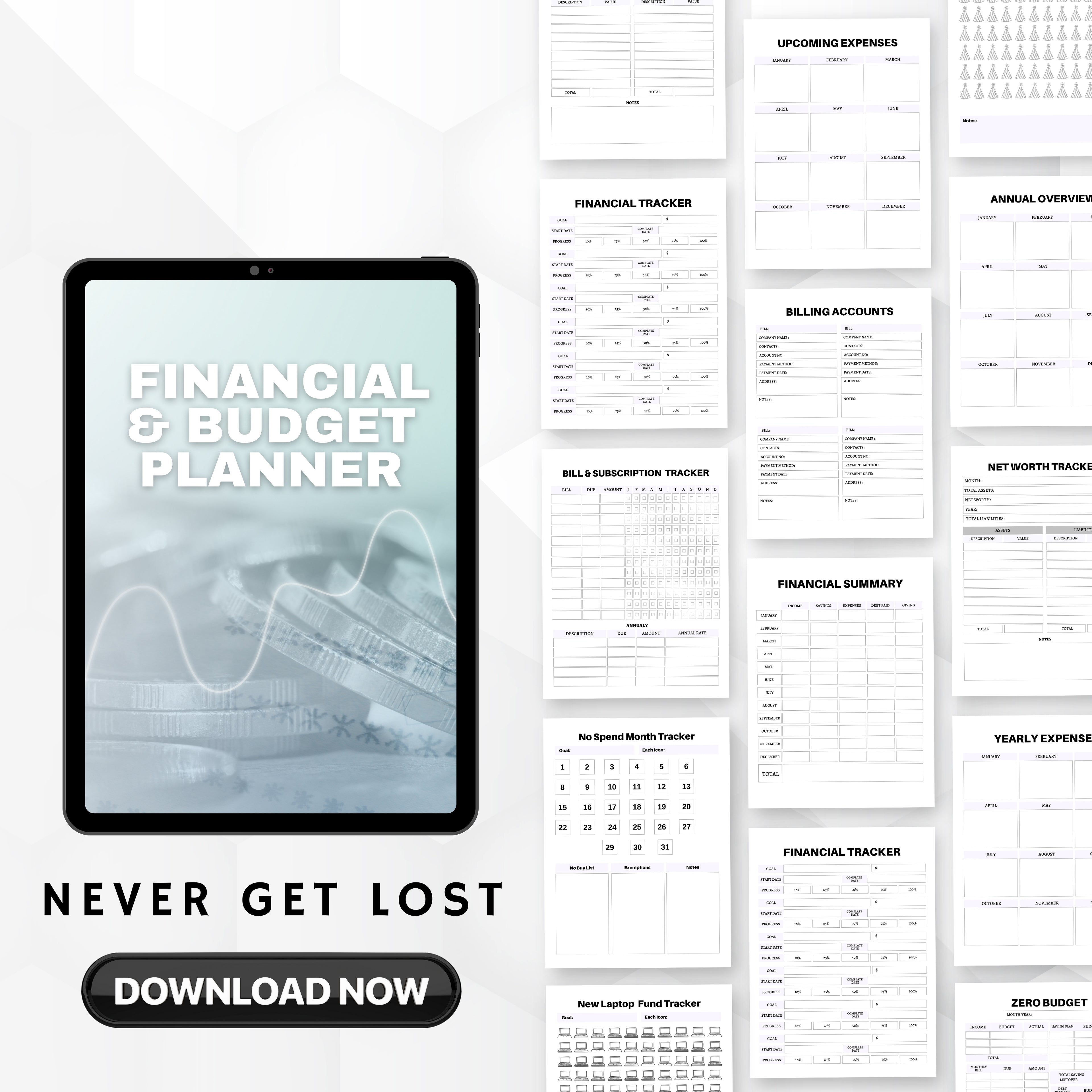 Financial & Budget Planner Bundle