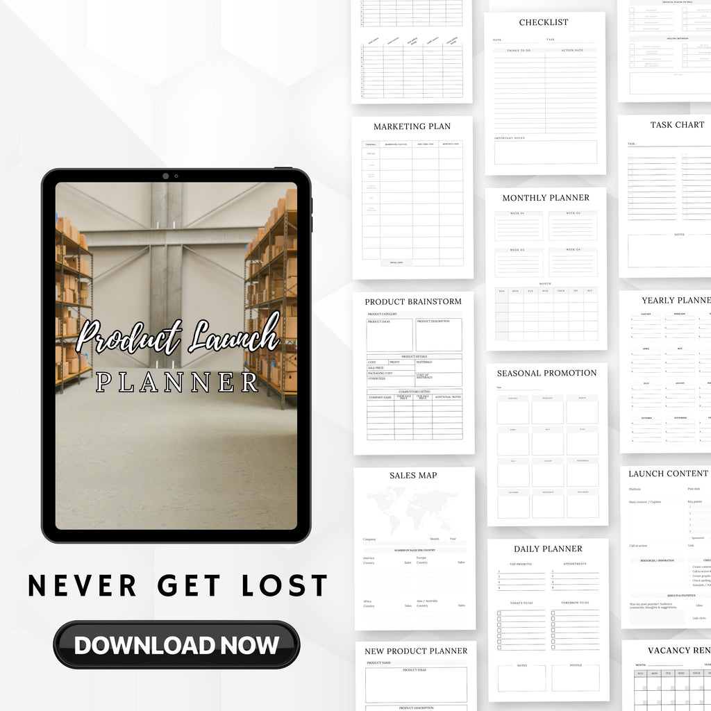 New Product Launch Planner Bundle