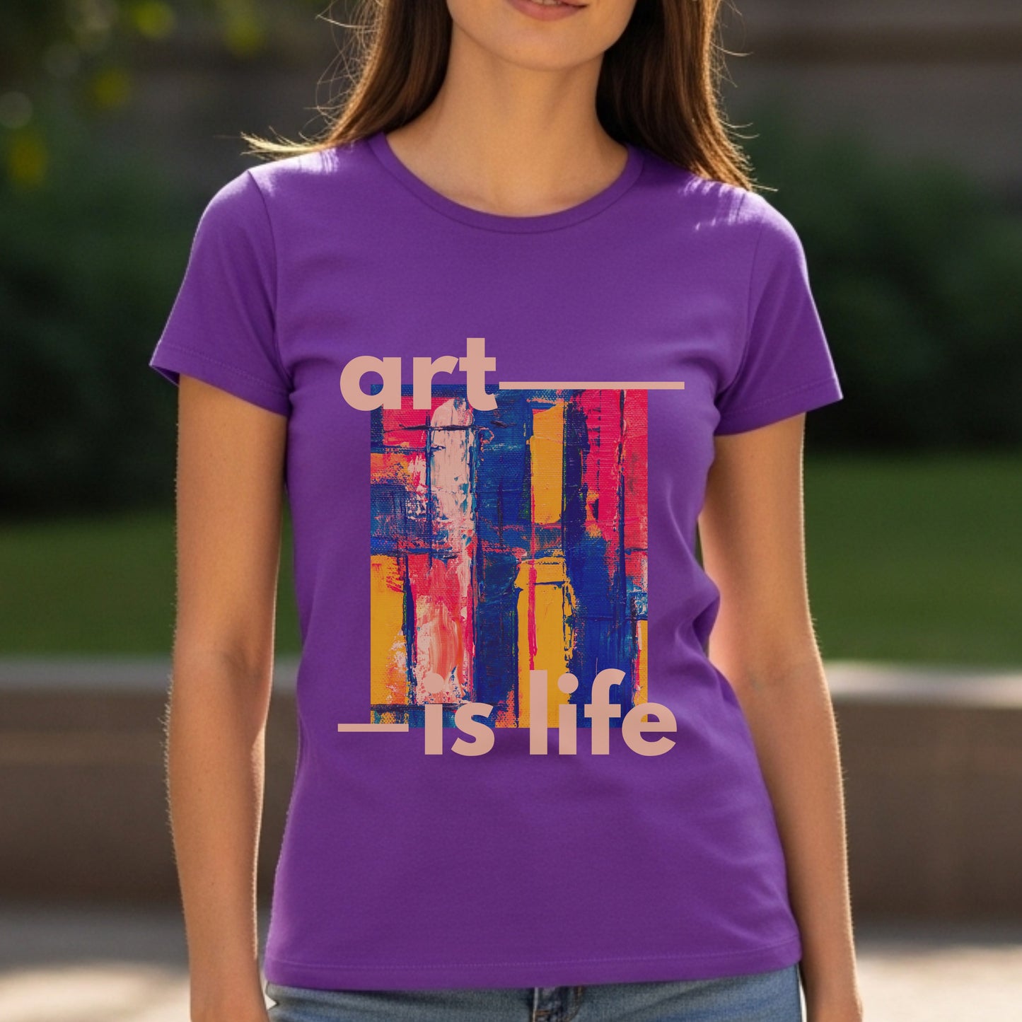 Art Is Life - Abstract Paint Contemporary Creative Expression Statement Artwork