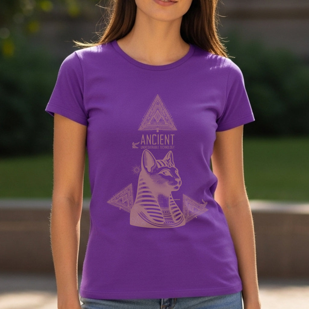 Ancient Undieverable Technology - Egyptian Cat Pyramid Mystery Statement Artwork
