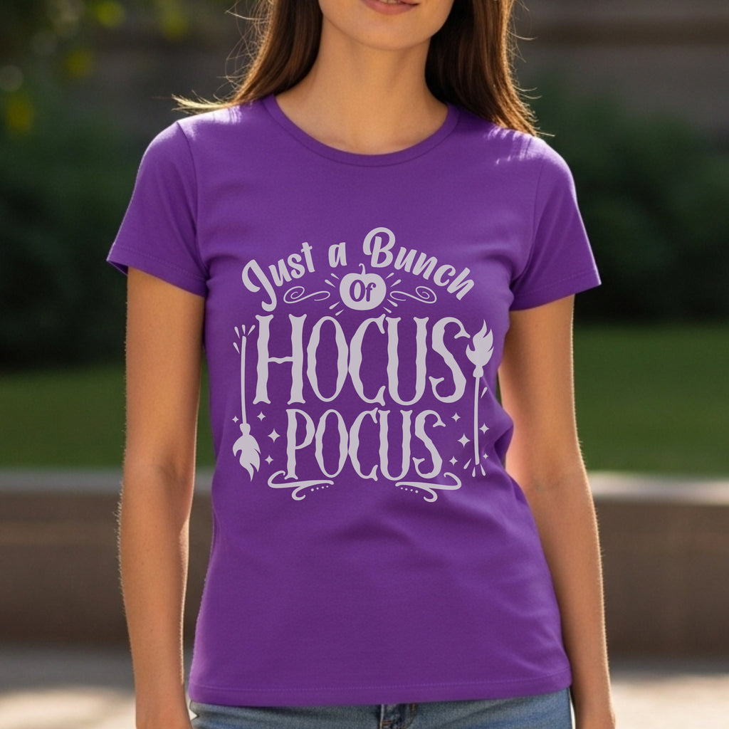 Just A Bunch Of Hocus Pocus - Witchy Halloween Magic Spell Statement Artwork